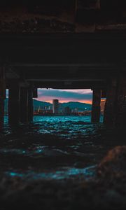 Preview wallpaper city, buildings, water, view