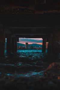 Preview wallpaper city, buildings, water, view