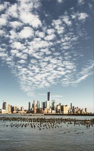 Preview wallpaper city, buildings, water