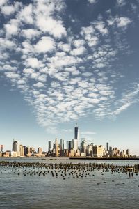 Preview wallpaper city, buildings, water