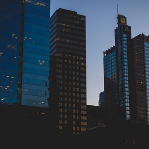 Preview wallpaper city, cars, evening, lights