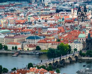 Preview wallpaper city, cityscape, buildings, architecture, aerial view