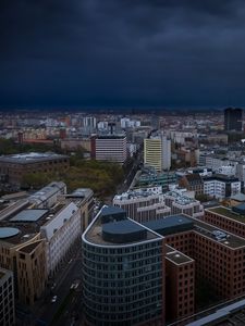 Preview wallpaper city, cityscape, buildings, aerial view, architecture