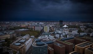 Preview wallpaper city, cityscape, buildings, aerial view, architecture