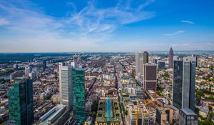 Preview wallpaper city, cityscape, buildings, aerial view