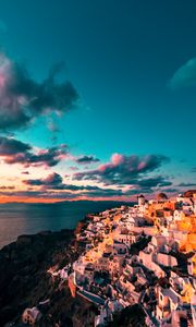 Preview wallpaper city, coast, horizon