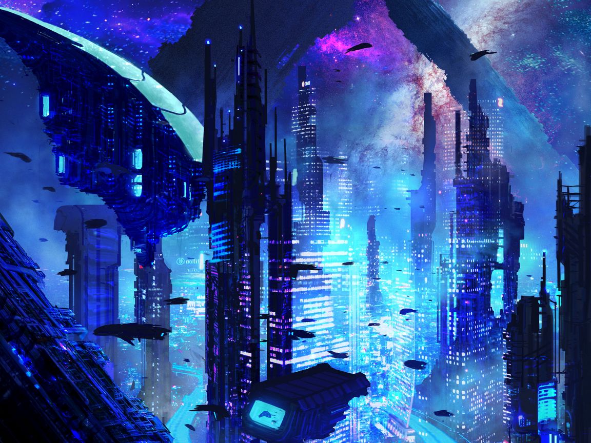 1152x864 Wallpaper city, futurism, sci-fi, future, fantastic