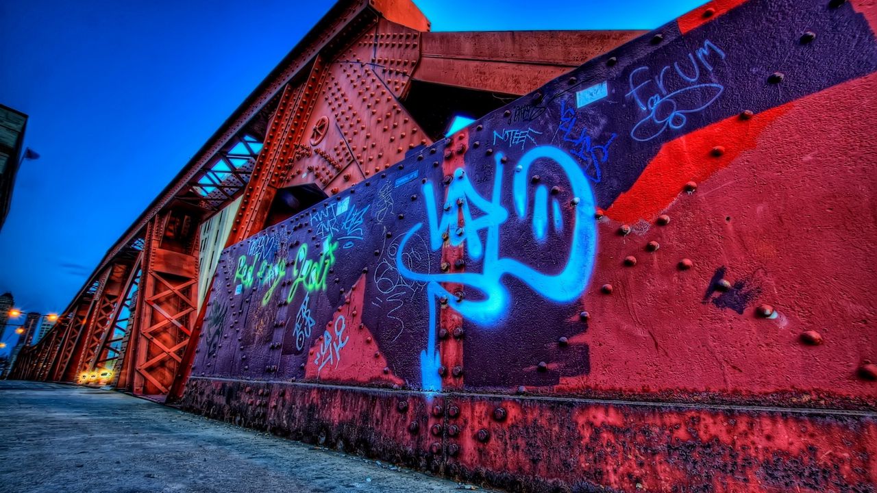 Wallpaper city, graffiti, street, wall