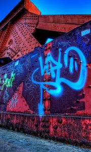 Preview wallpaper city, graffiti, street, wall