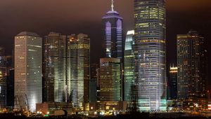 Preview wallpaper city, hong kong, night