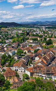 Preview wallpaper city, houses, view, panorama