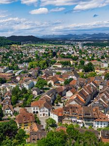 Preview wallpaper city, houses, view, panorama