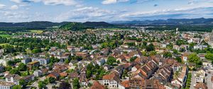 Preview wallpaper city, houses, view, panorama