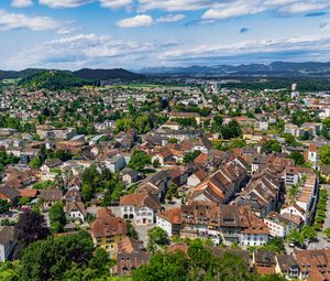 Preview wallpaper city, houses, view, panorama