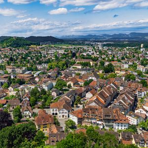 Preview wallpaper city, houses, view, panorama