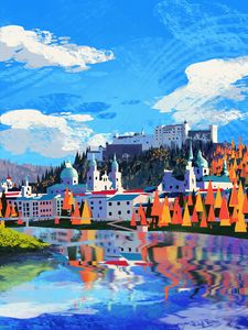 Preview wallpaper city, landscape, art