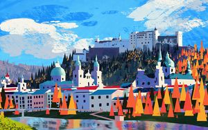 Preview wallpaper city, landscape, art