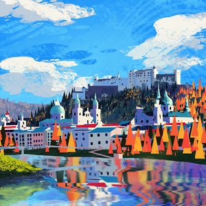 Preview wallpaper city, landscape, art