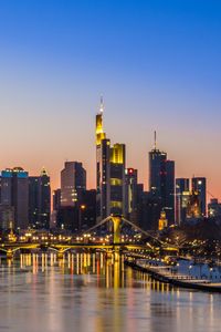 Preview wallpaper city, lights, buildings, water, twilight