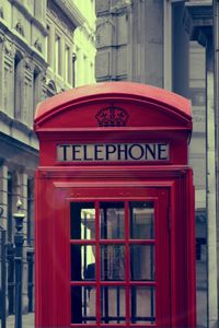 Preview wallpaper city, lights, telephone box, light, house