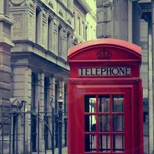 Preview wallpaper city, lights, telephone box, light, house