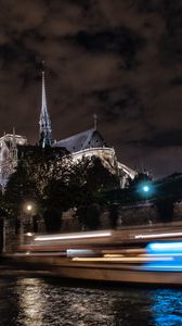 Preview wallpaper city, long exposure, architecture, night, speed