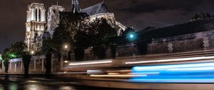 Preview wallpaper city, long exposure, architecture, night, speed