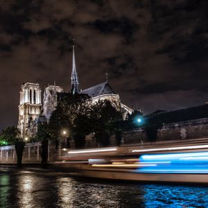 Preview wallpaper city, long exposure, architecture, night, speed