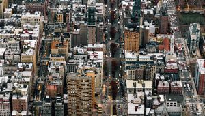 Preview wallpaper city, metropolis, aerial view, buildings, streets