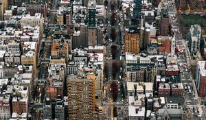 Preview wallpaper city, metropolis, aerial view, buildings, streets