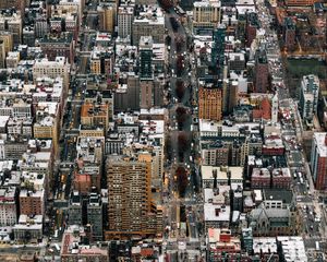 Preview wallpaper city, metropolis, aerial view, buildings, streets