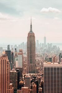 Preview wallpaper city, metropolis, aerial view, skyscrapers, buildings, new york