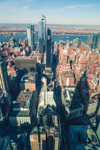 Preview wallpaper city, metropolis, aerial view, buildings, architecture, new york