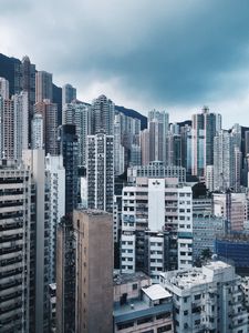 Preview wallpaper city, metropolis, buildings, skyscrapers, architecture