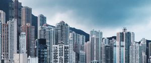 Preview wallpaper city, metropolis, buildings, skyscrapers, architecture