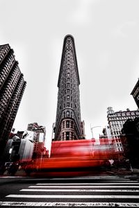Preview wallpaper city, movement, architecture, flatiron building, new york, united states