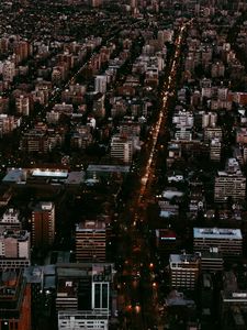 Preview wallpaper city, night, buildings, metropolis