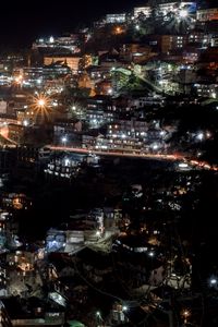 Preview wallpaper city, night, city lights, shimla manali, india