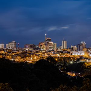 Preview wallpaper city, night, lights, dark, view