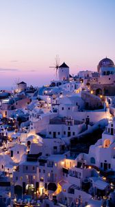Preview wallpaper city, resort, architecture, buildings, oia, greece