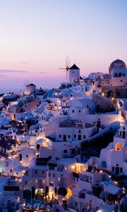 Preview wallpaper city, resort, architecture, buildings, oia, greece