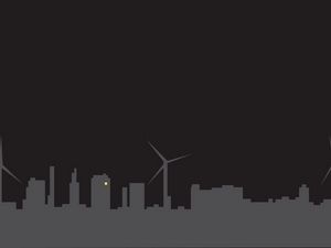 Preview wallpaper city, silhouette, minimalism