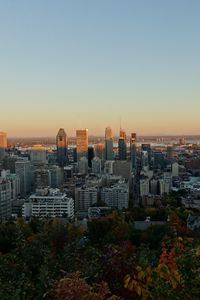 Preview wallpaper city, skyline, buildings, autumn