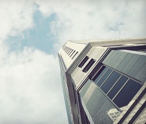 Preview wallpaper city, skyscraper, building, sky, clouds