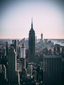 Preview wallpaper city, skyscraper, metropolis, new york
