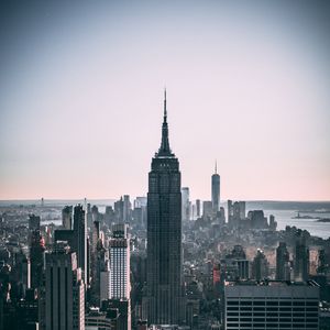 Preview wallpaper city, skyscraper, metropolis, new york