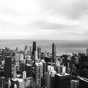 Preview wallpaper city, skyscrapers, architecture, bw