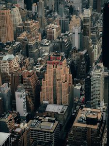 Preview wallpaper city, skyscrapers, architecture, aerial view, buildings, usa