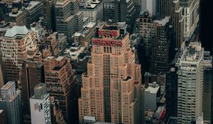 Preview wallpaper city, skyscrapers, architecture, aerial view, buildings, usa