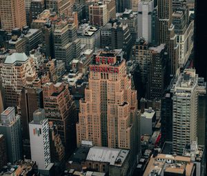Preview wallpaper city, skyscrapers, architecture, aerial view, buildings, usa